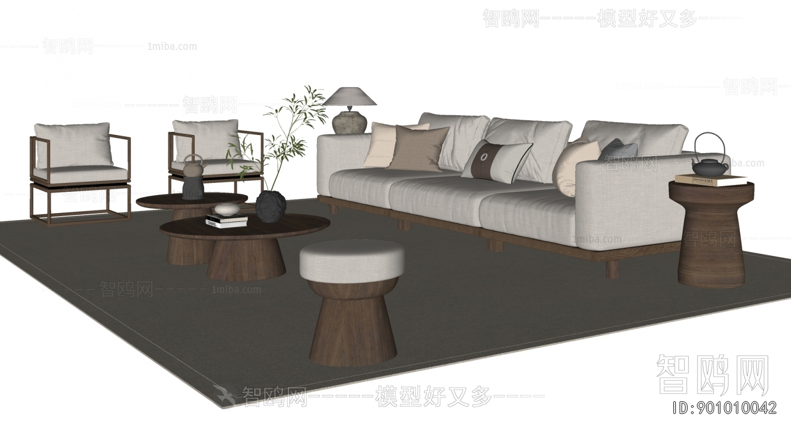New Chinese Style Sofa Combination