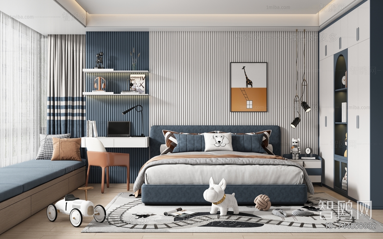 Modern Boy's Room And Son's Room