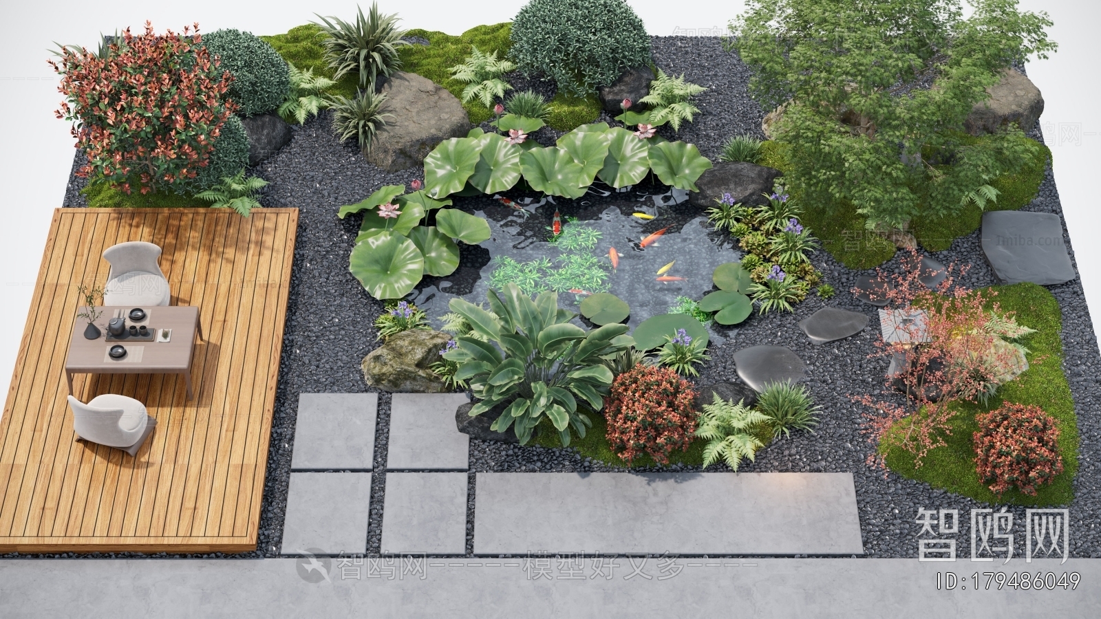 Modern Rockery Waterscape