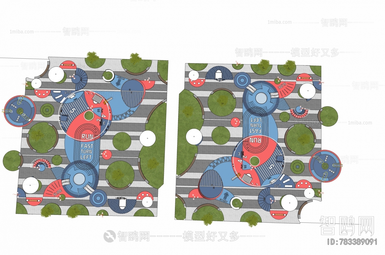 Modern Park Landscape