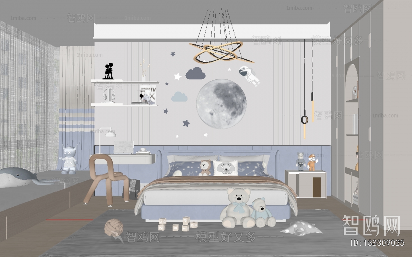 Modern Boy's Room And Son's Room