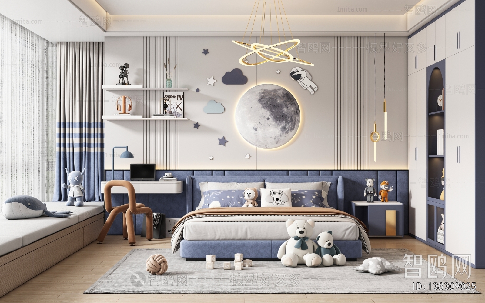 Modern Boy's Room And Son's Room