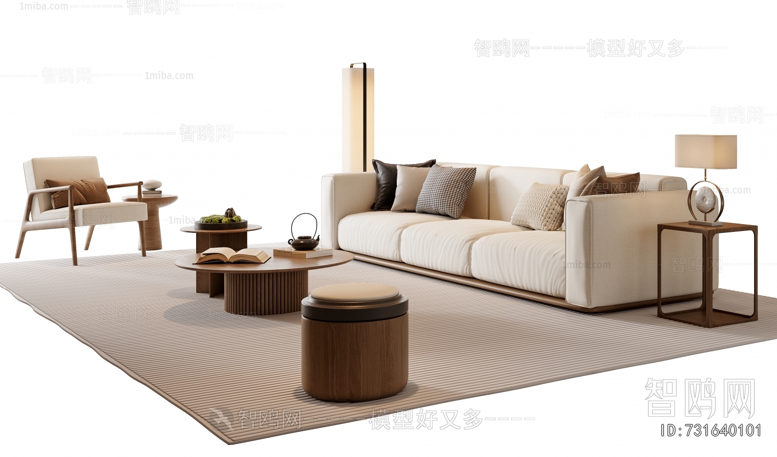 New Chinese Style Sofa Combination