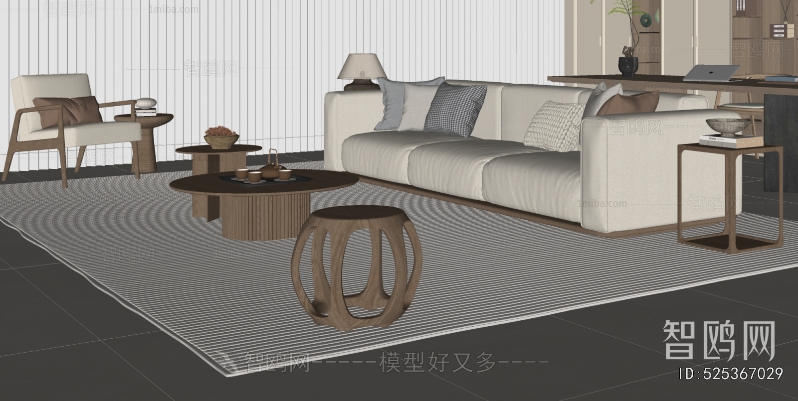 New Chinese Style Sofa Combination