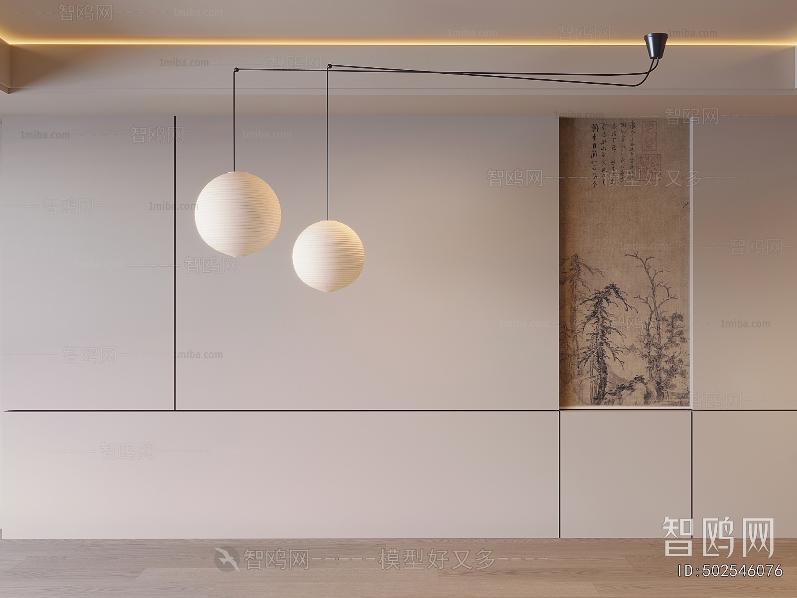 New Chinese Style TV Wall