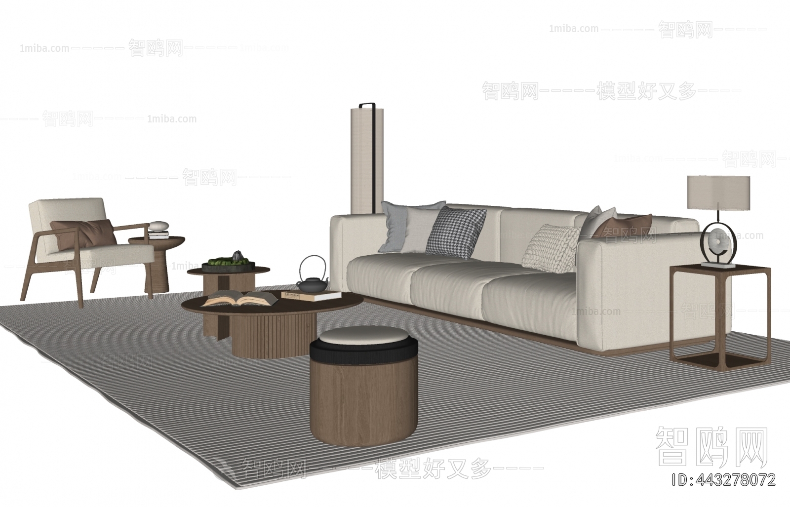 New Chinese Style Sofa Combination