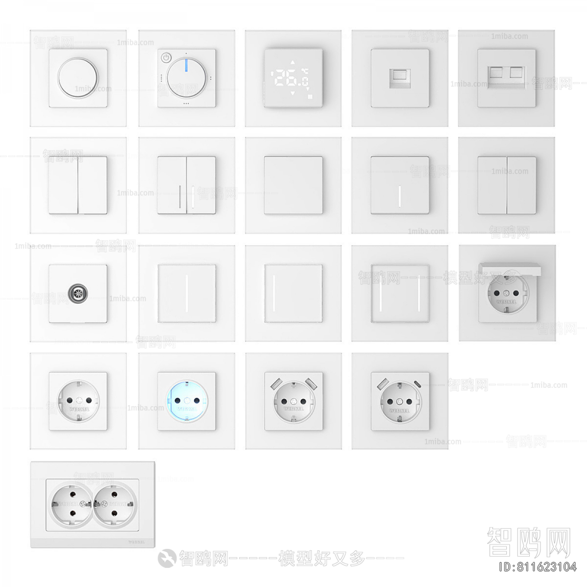 Modern Switch Socket Panel