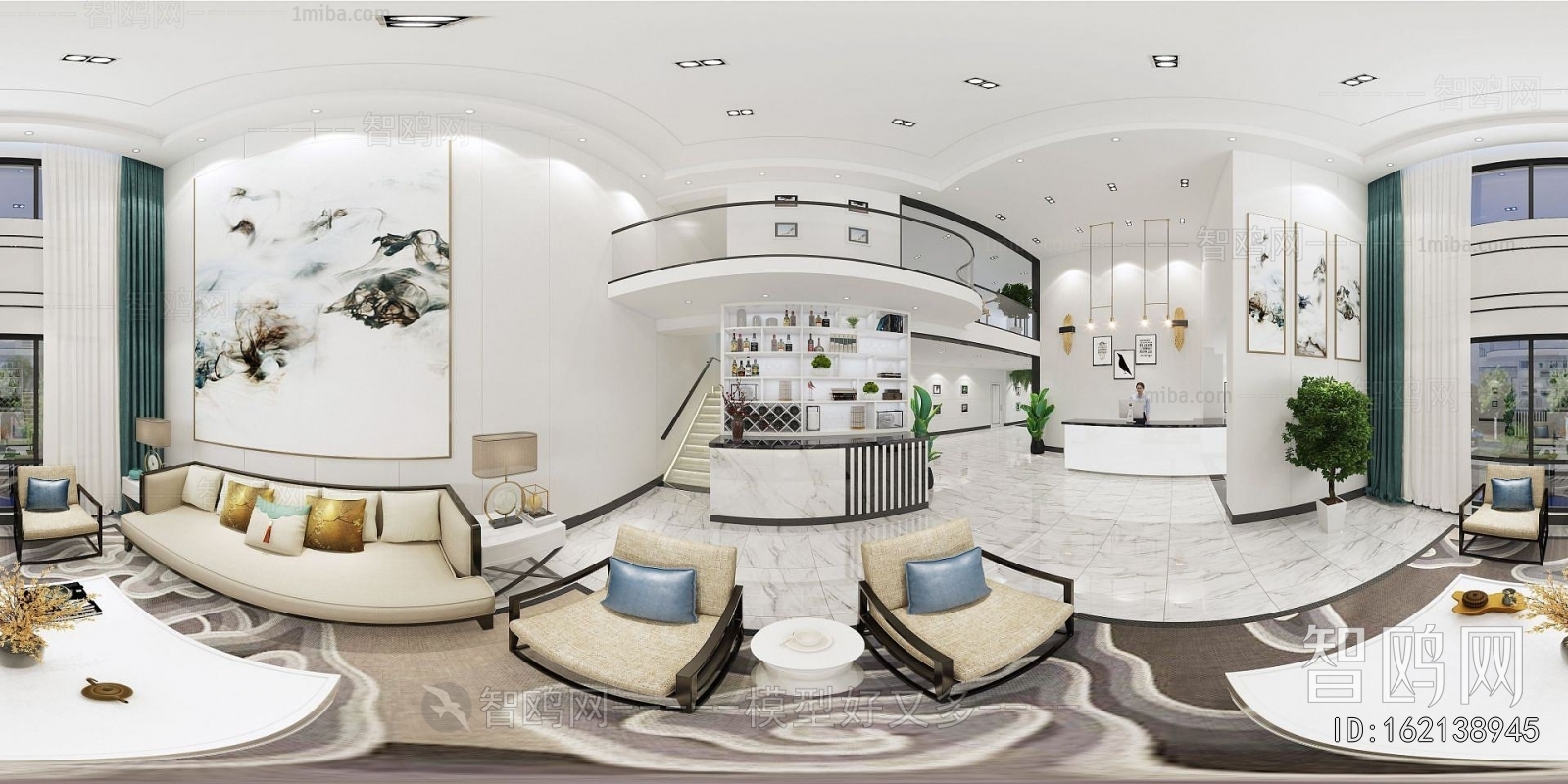 New Chinese Style Office Reception Desk