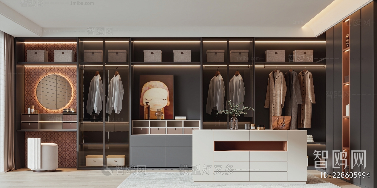 Modern Clothes Storage Area