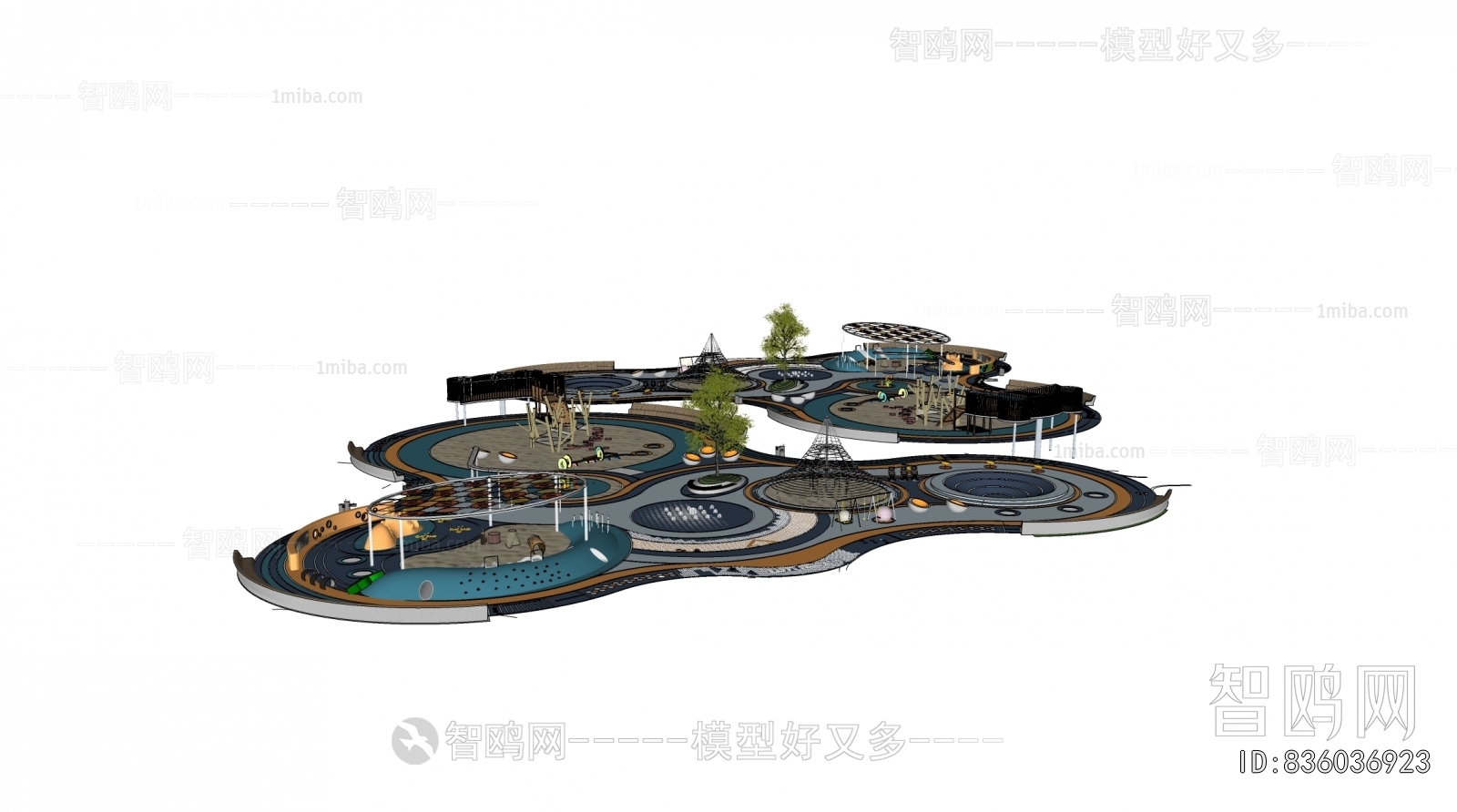 Modern Park Landscape