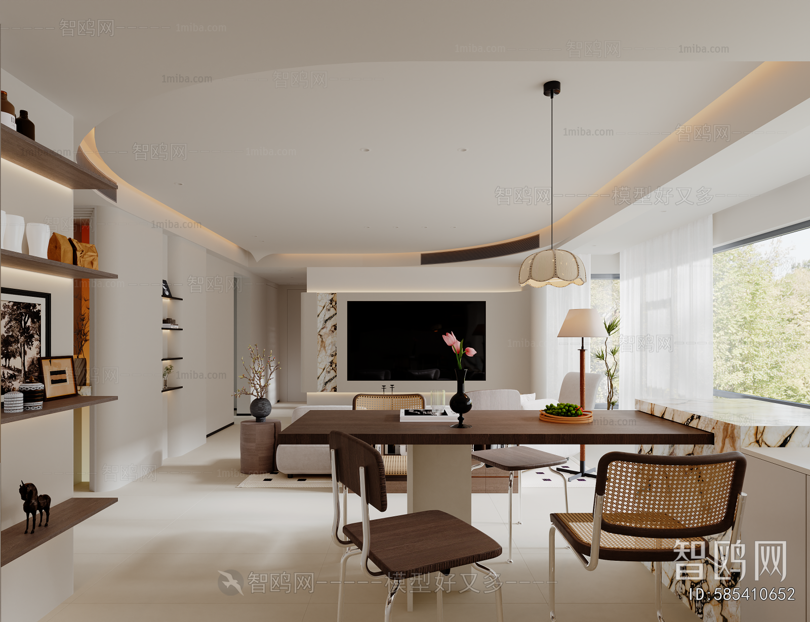 New Chinese Style Dining Room