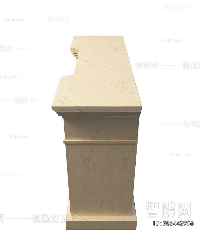 Simple European Style Fireplace