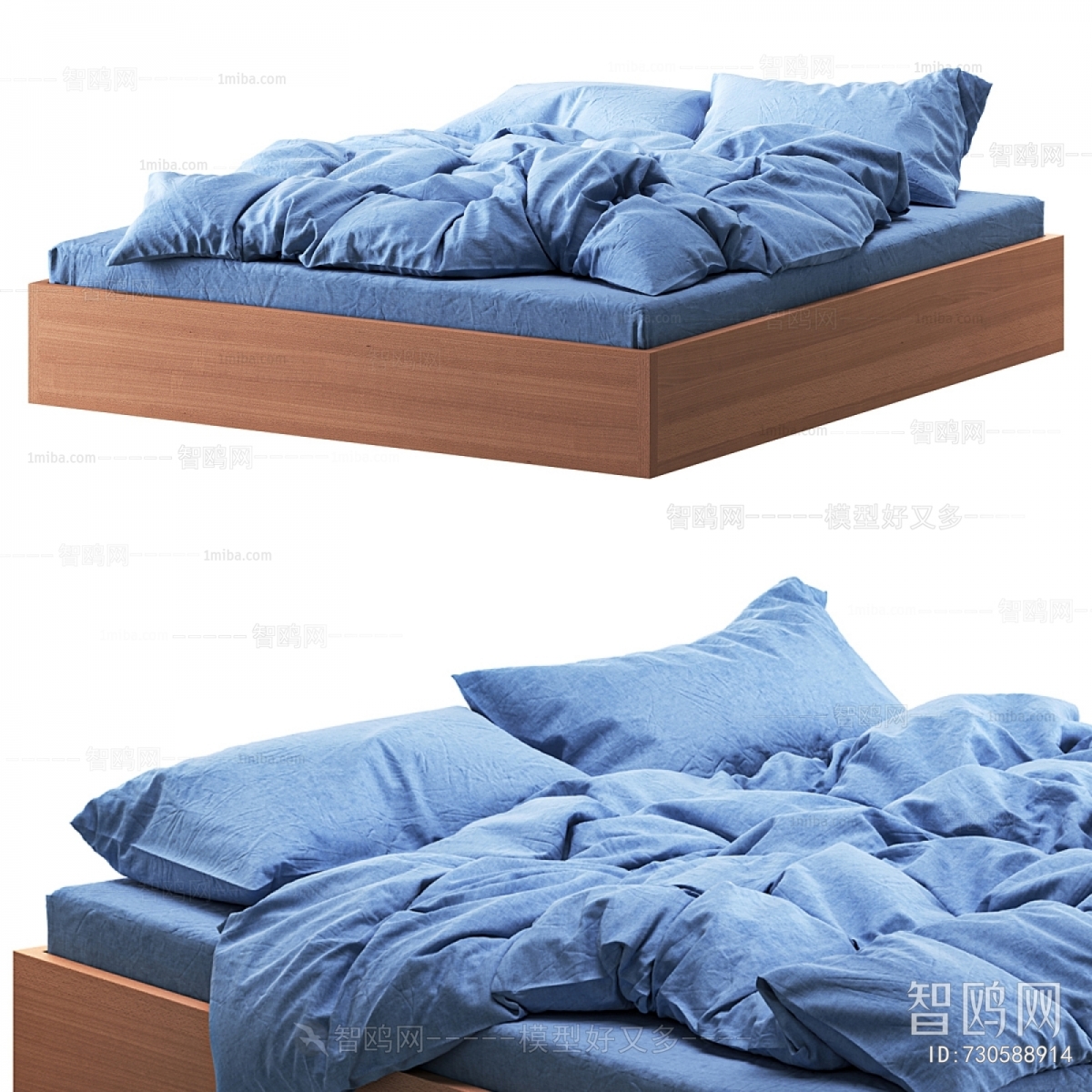Nordic Style Double Bed