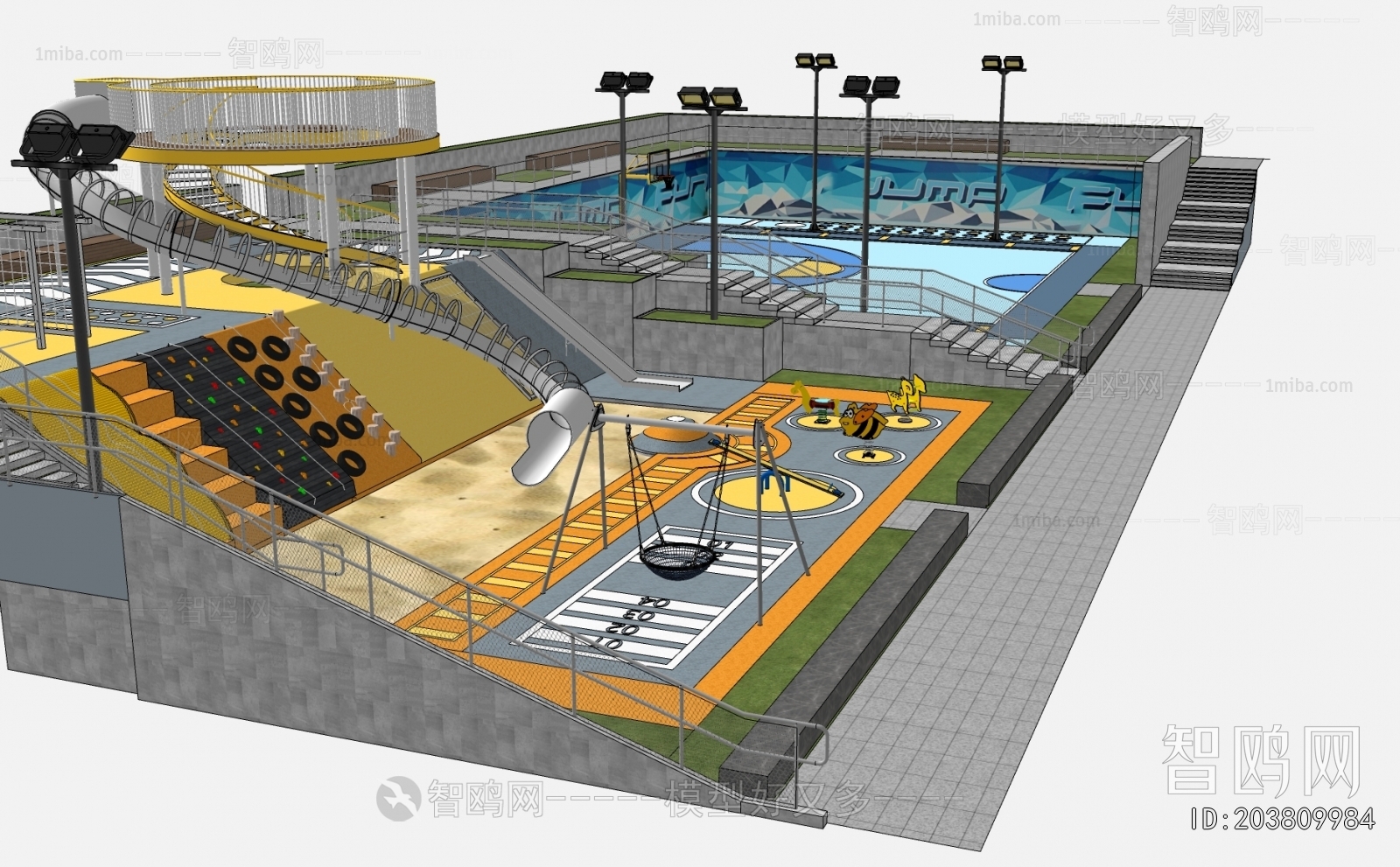 Modern Park Landscape