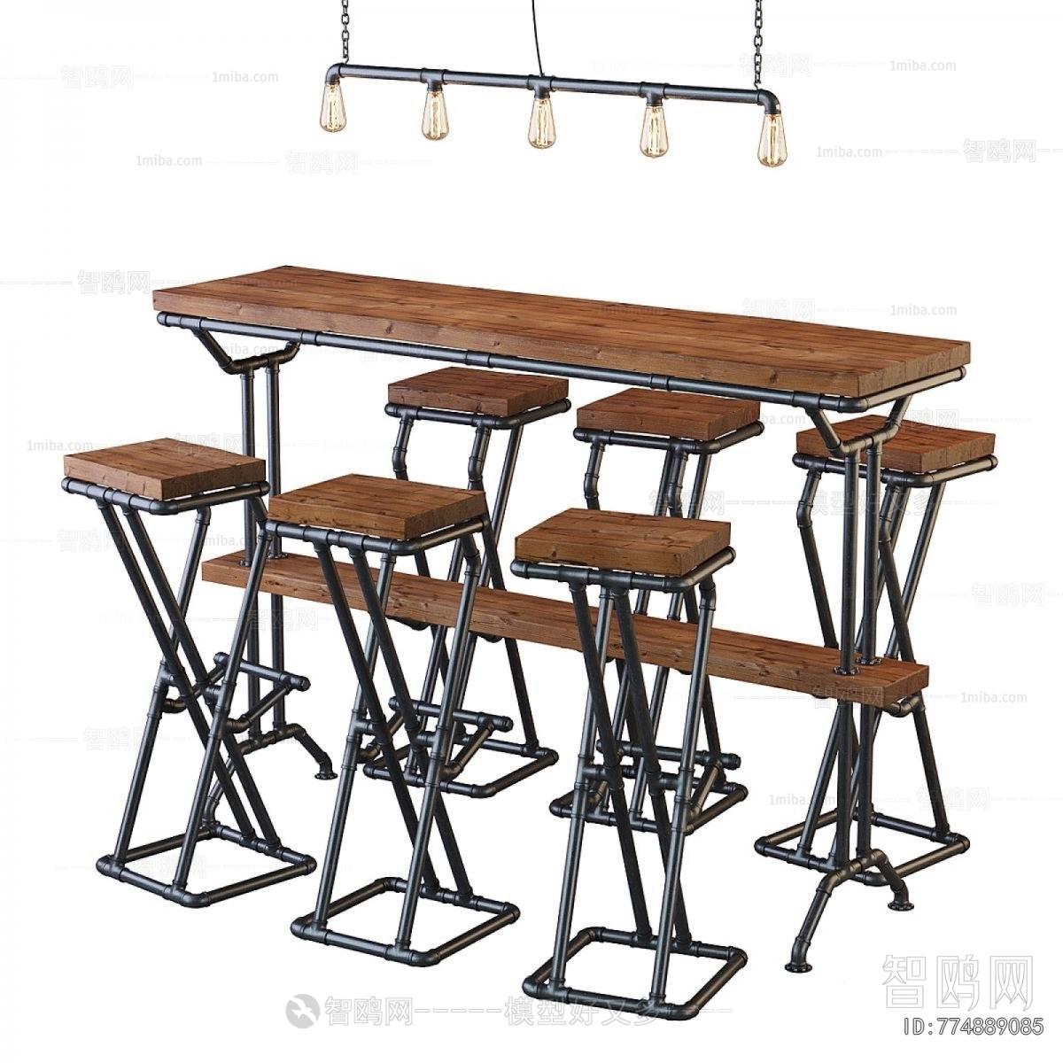 Industrial Style Counter Bar