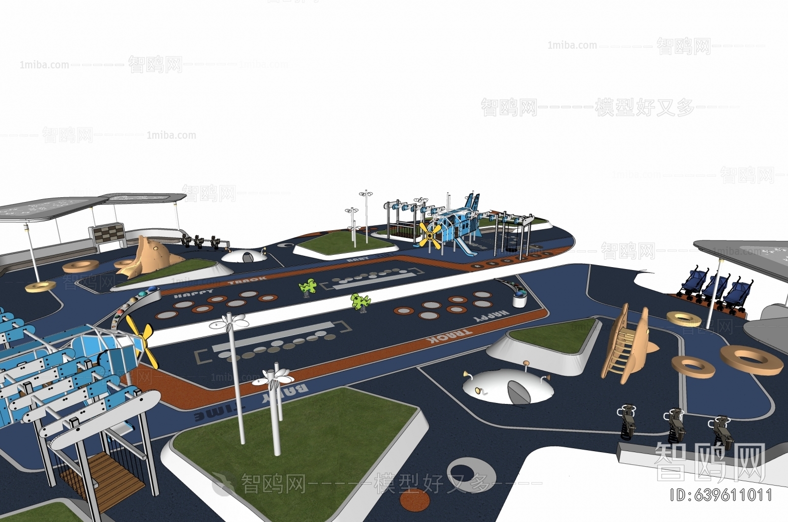 Modern Park Landscape