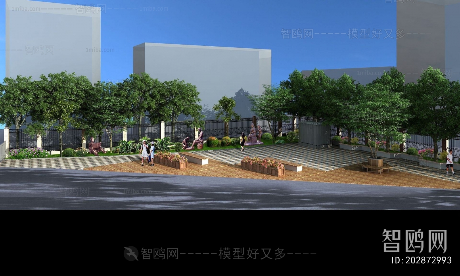 Modern Courtyard/landscape