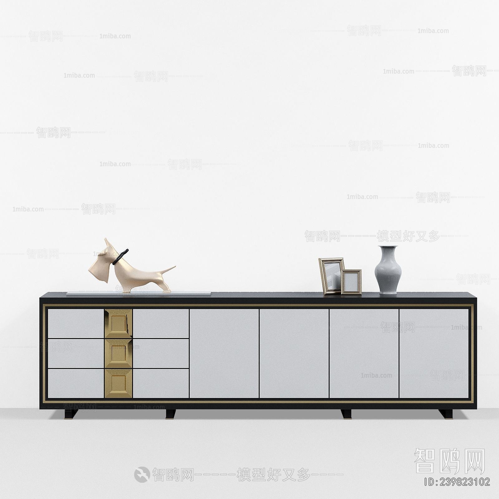 New Chinese Style Side Cabinet