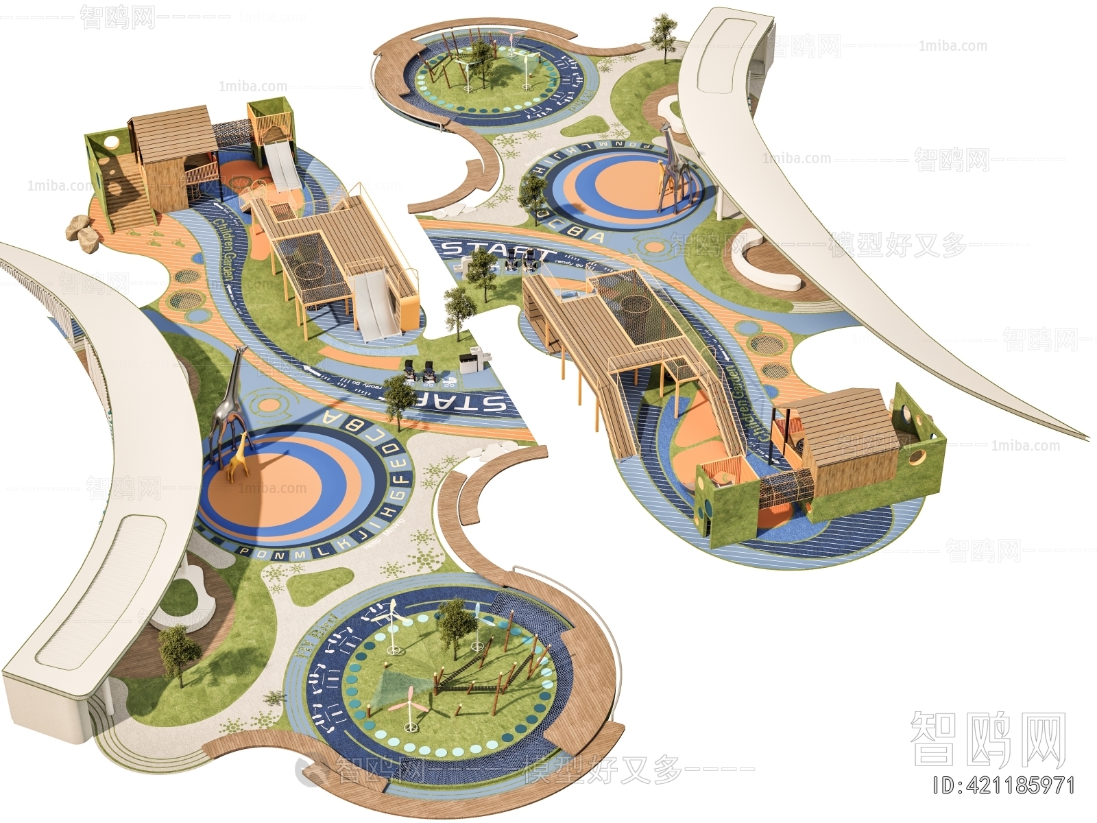 Modern Park Landscape