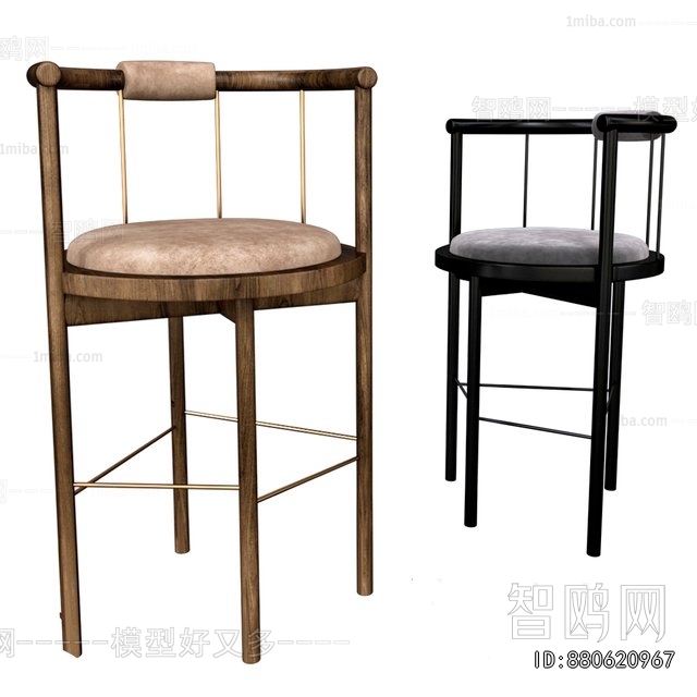 New Chinese Style Bar Chair