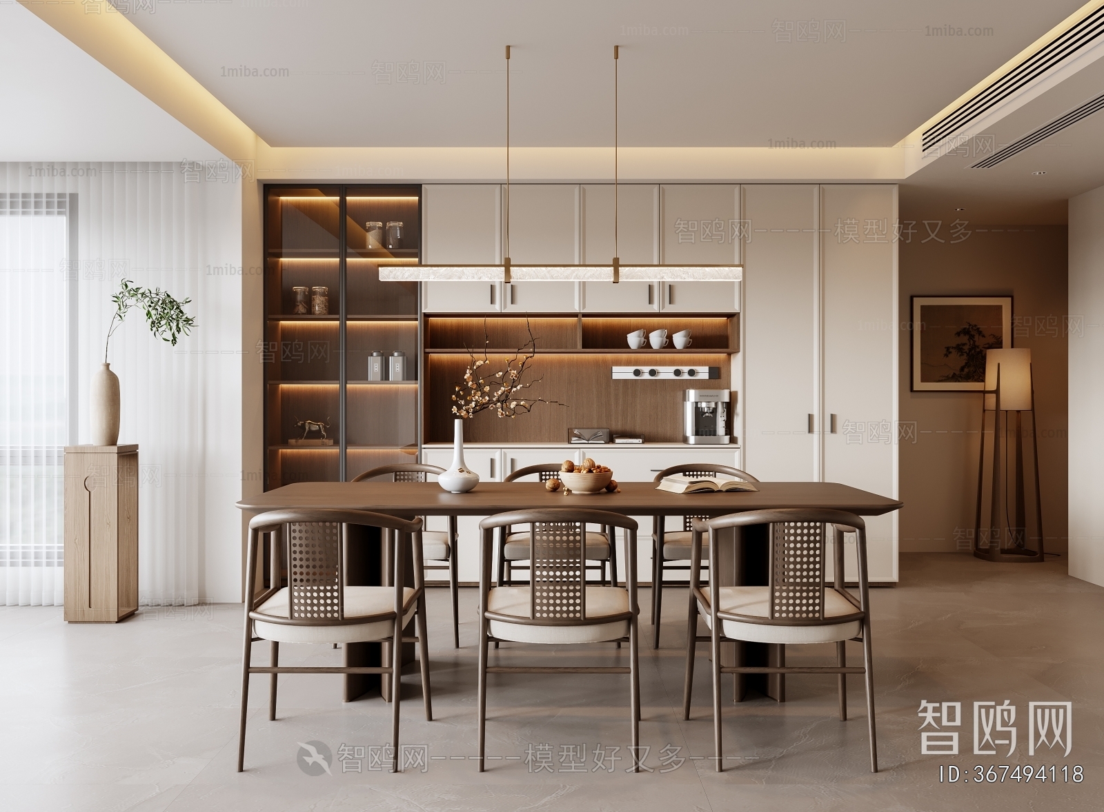 New Chinese Style Dining Room