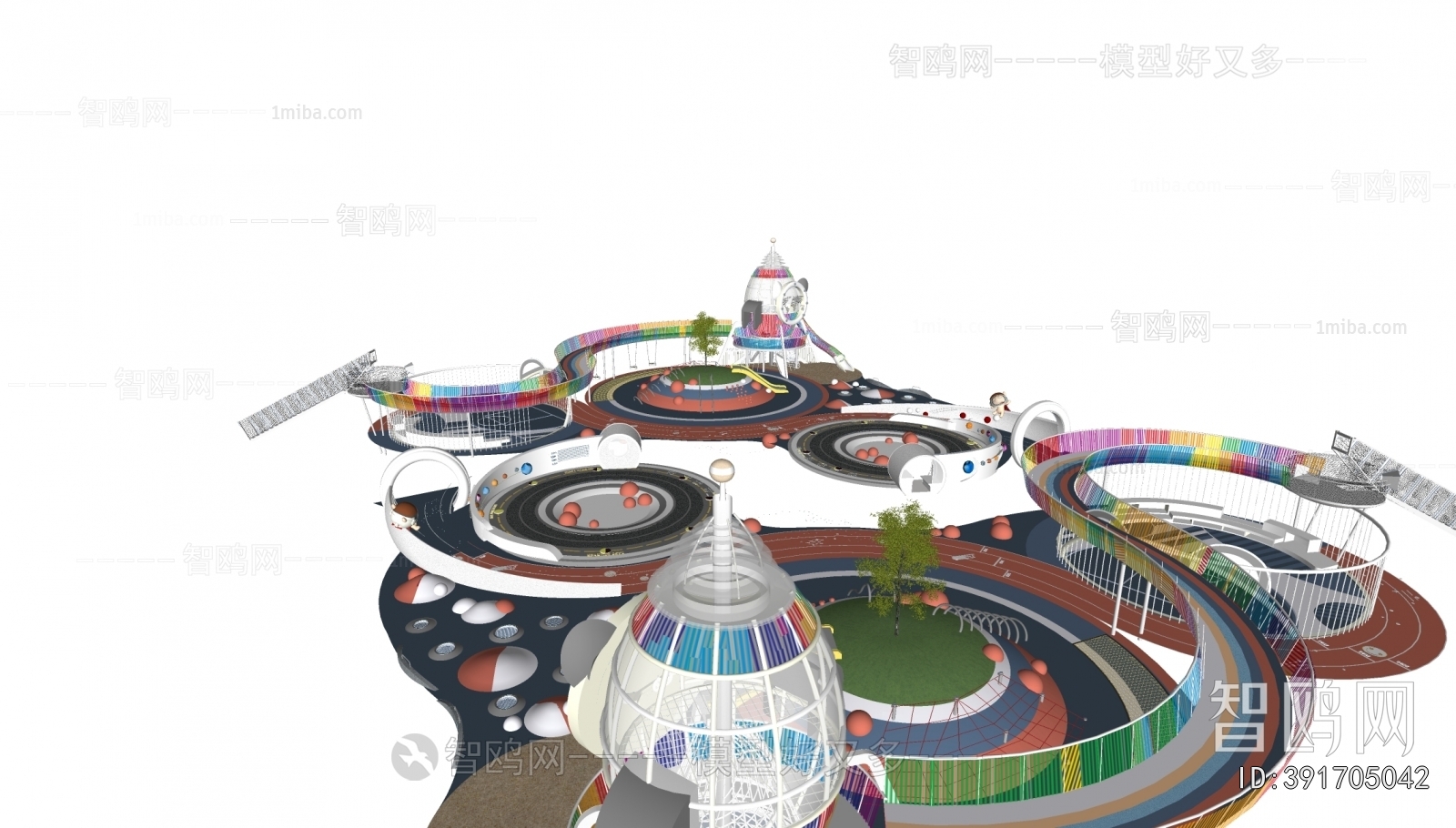 Modern Park Landscape