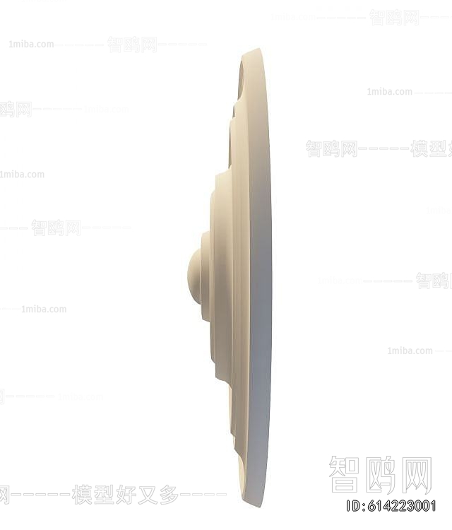 European Style Plaster Carved Top Plate