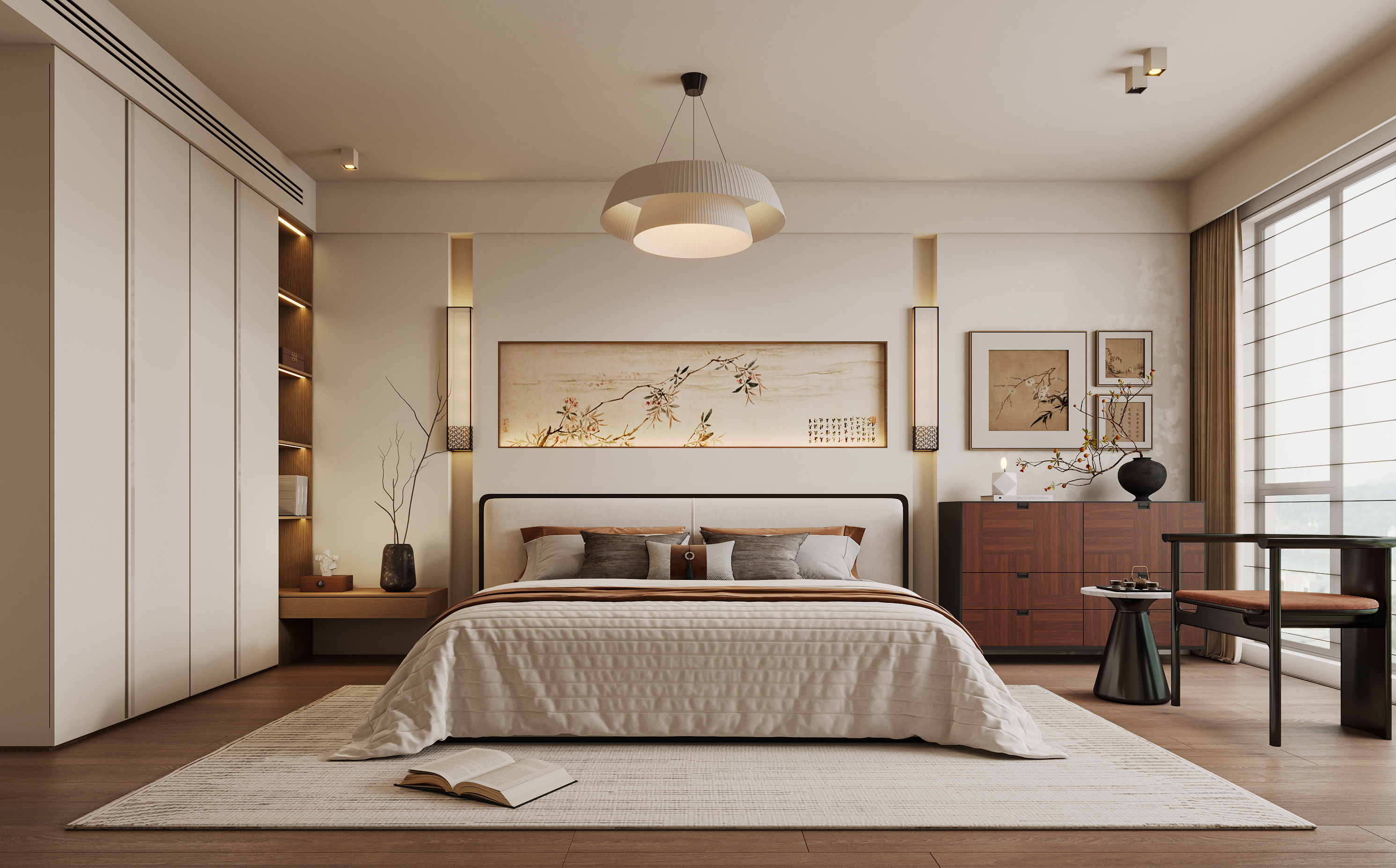 New Chinese Style Bedroom
