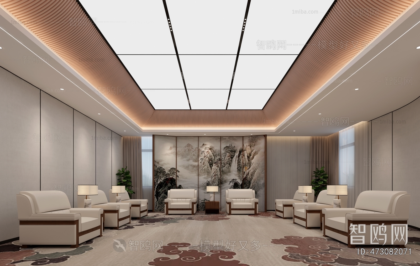 New Chinese Style Reception Room