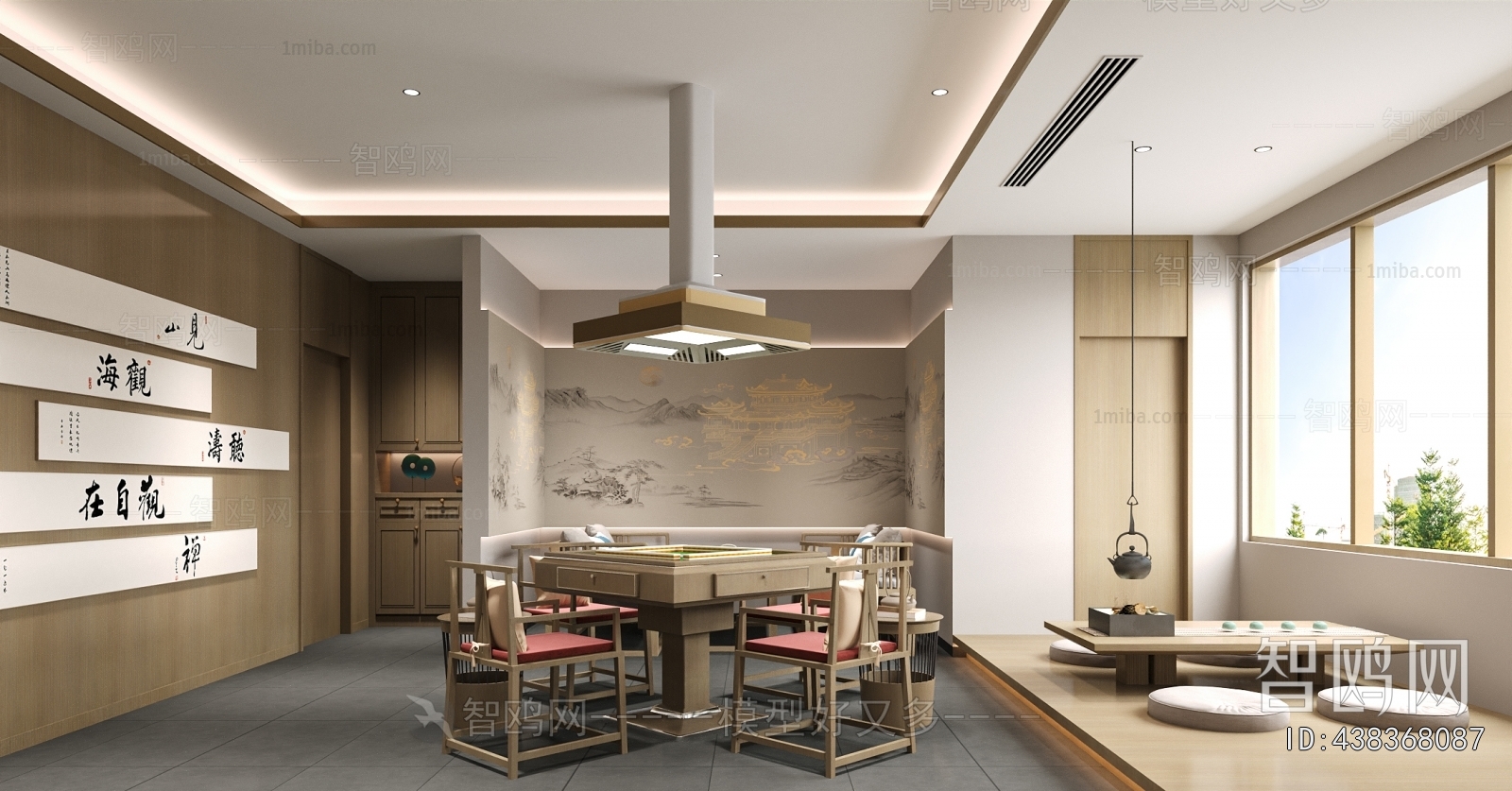 New Chinese Style Chess And Card Room