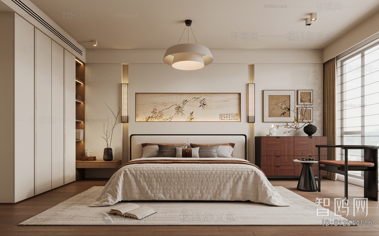 New Chinese Style Bedroom