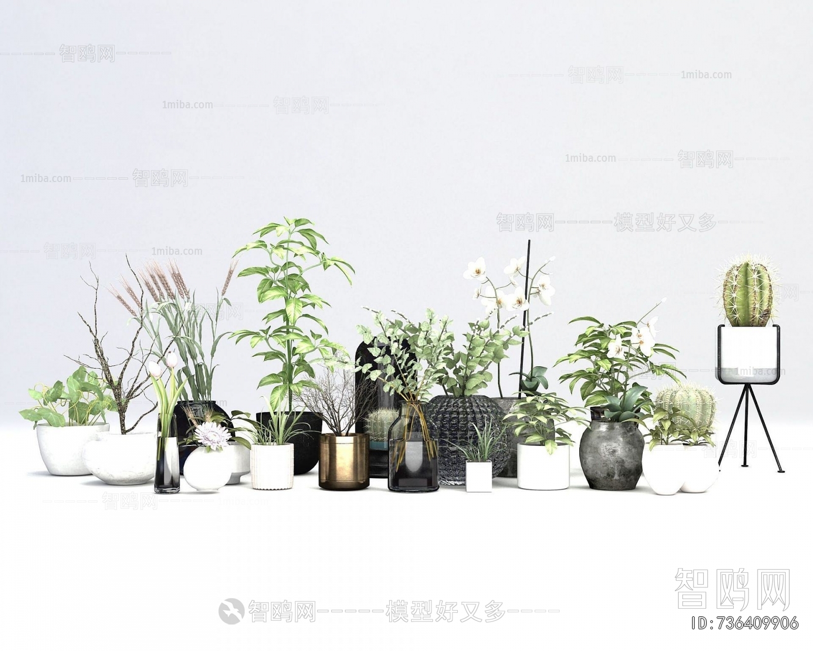 Nordic Style Potted Green Plant