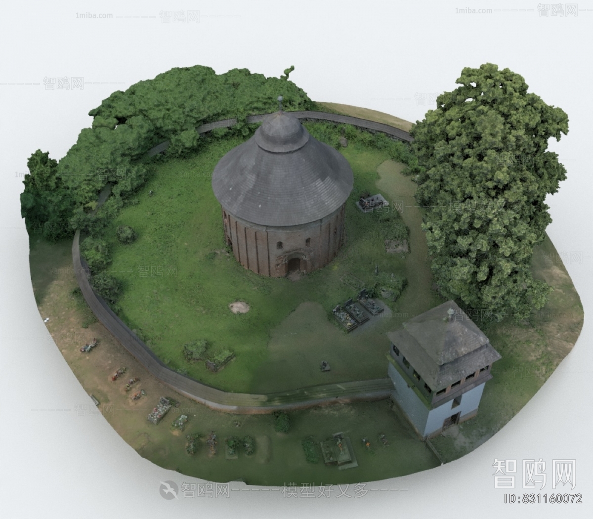 Modern Architectural Bird's-eye View Planning