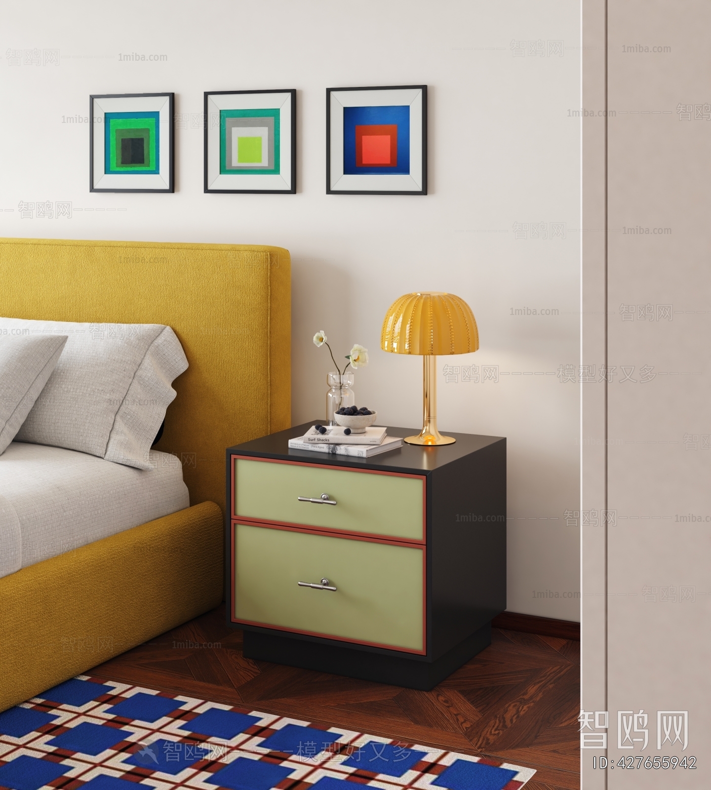 Modern Bedside Cupboard