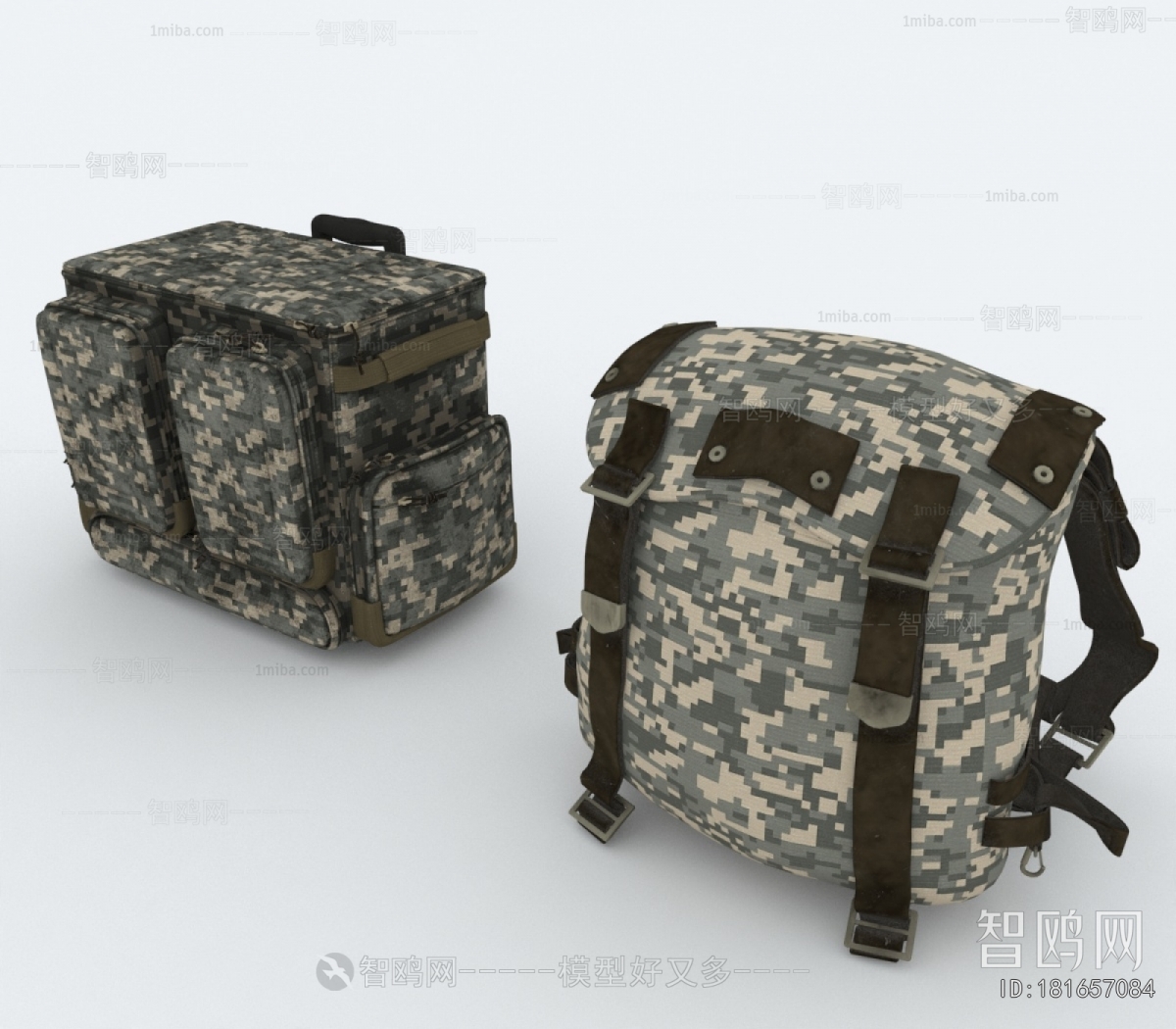Modern Backpack And Backpack