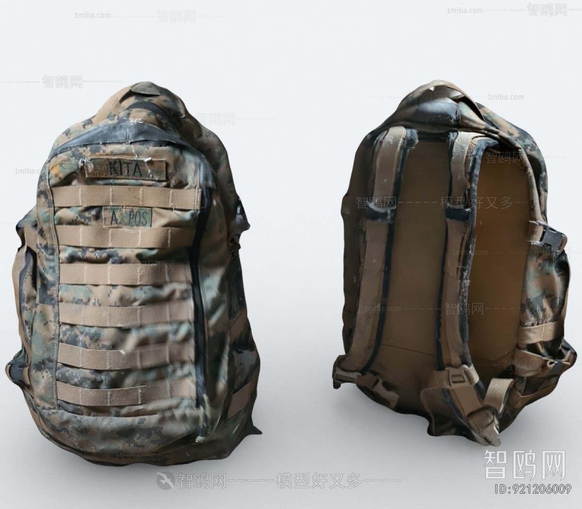 Modern Backpack And Backpack