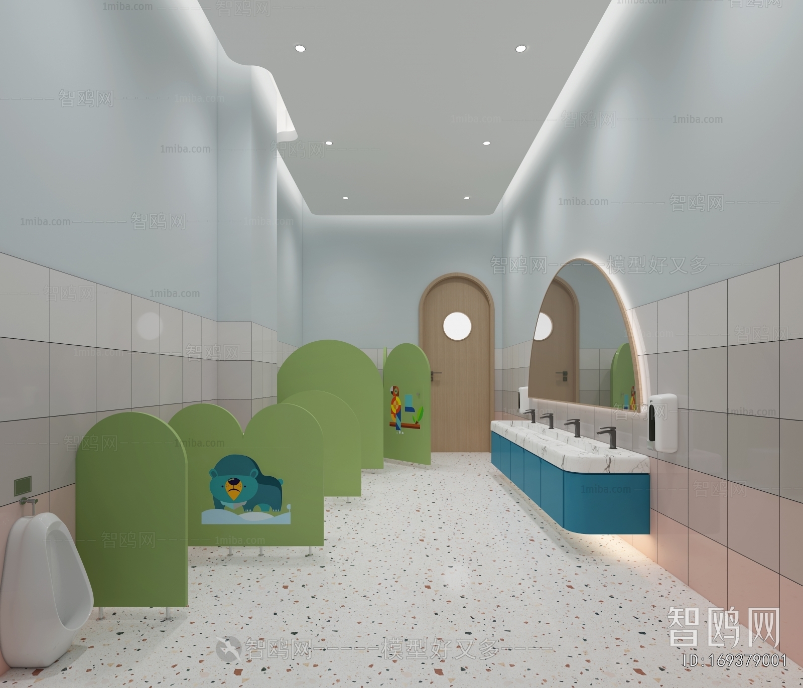 Modern Children's Restroom