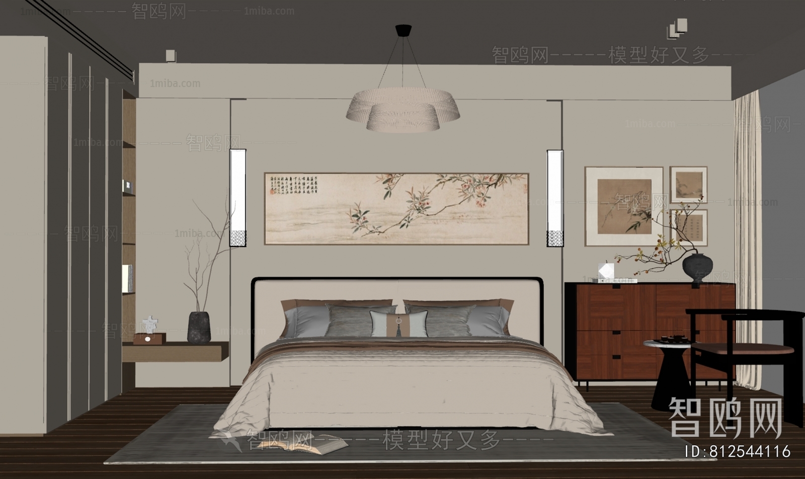 New Chinese Style Bedroom