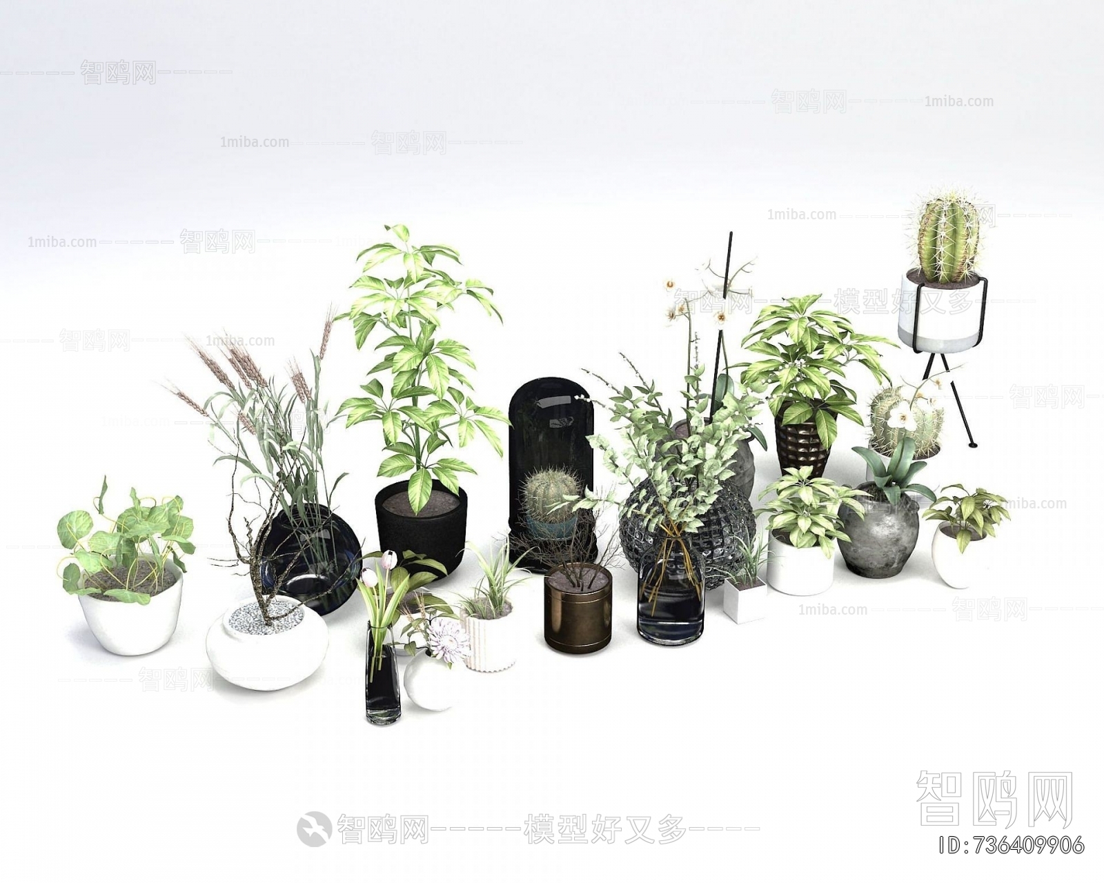 Nordic Style Potted Green Plant