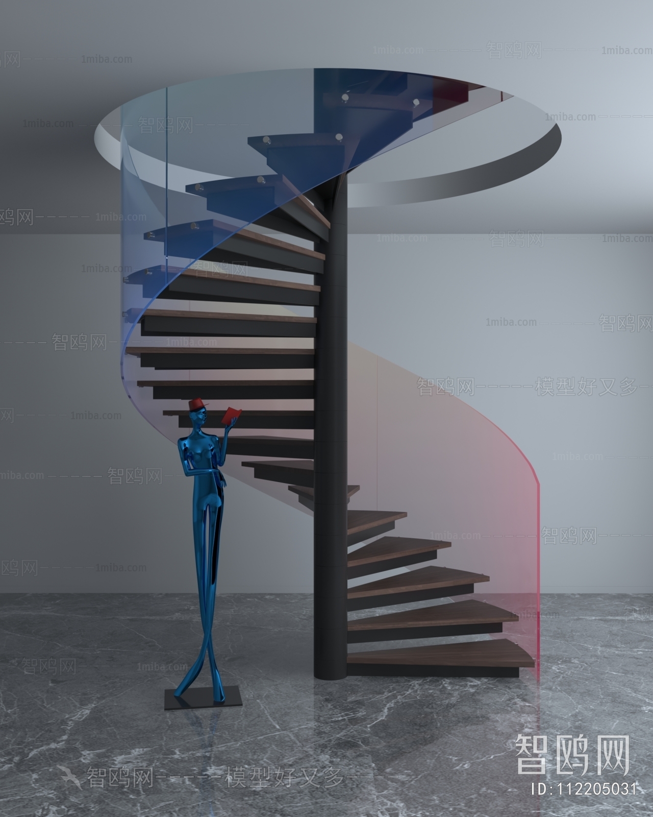 Modern Rotating Staircase