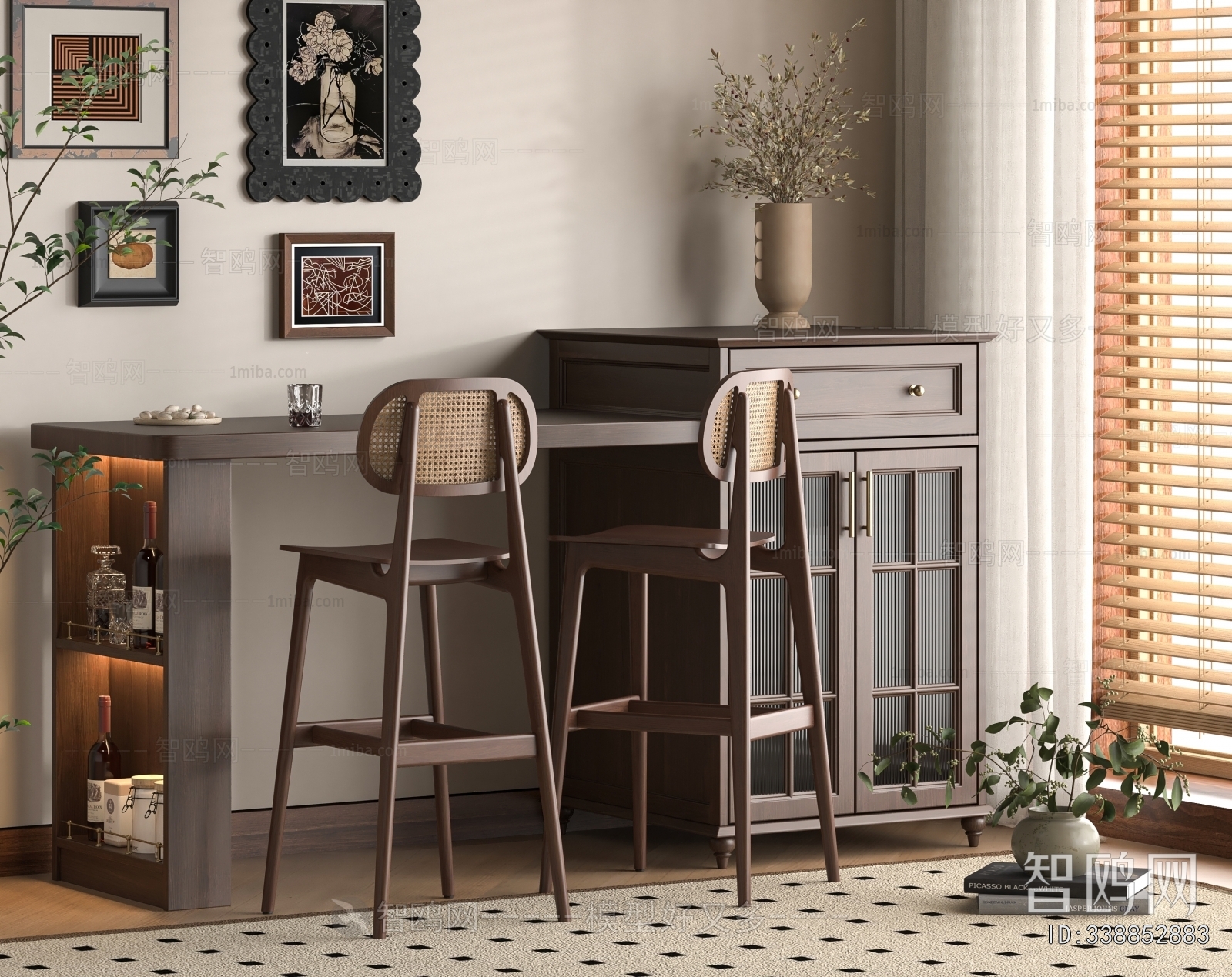 French Style Counter Bar