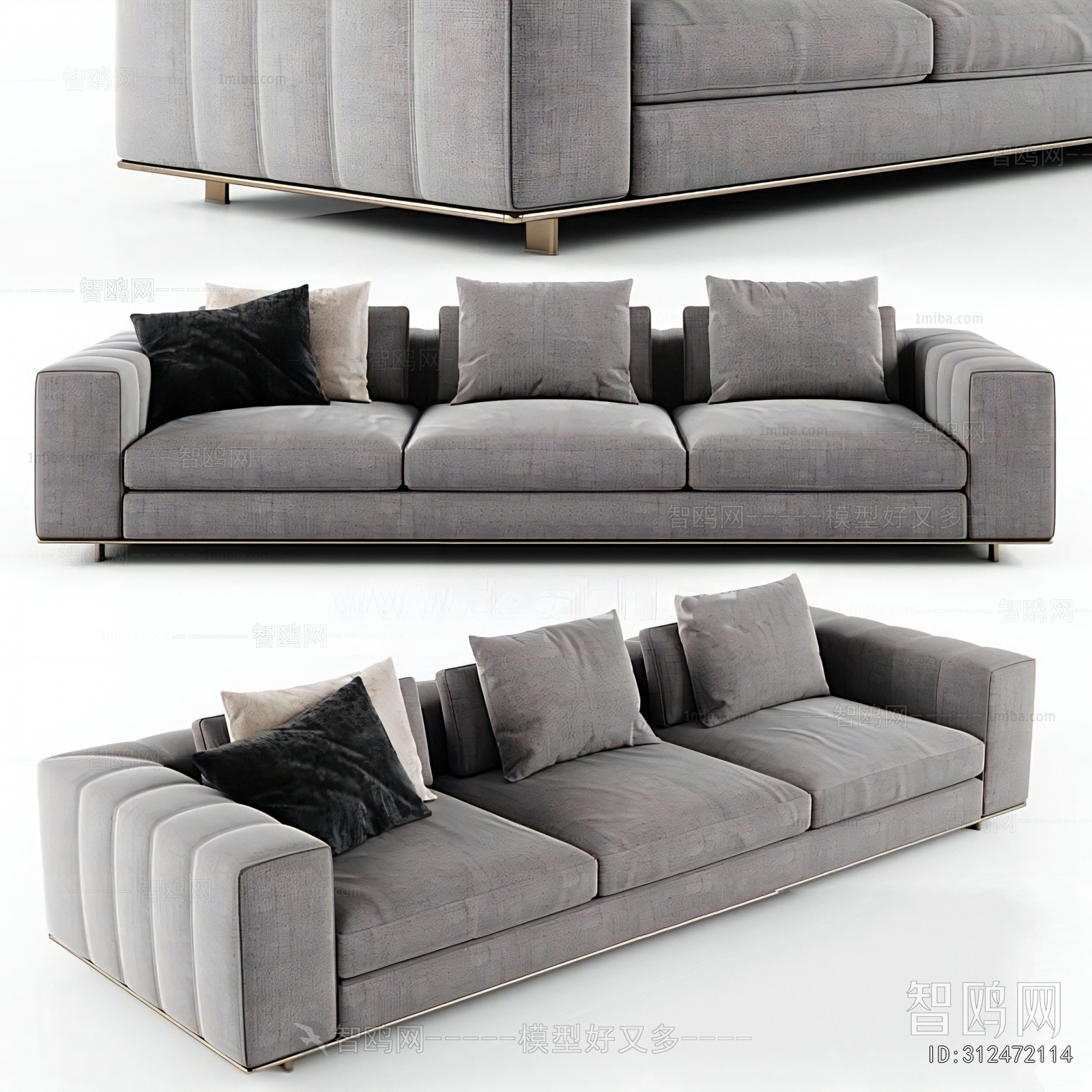 Modern Three-seat Sofa