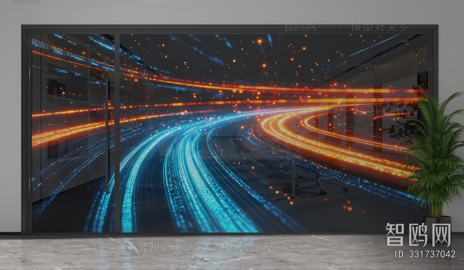 Modern Glass Screen Partition