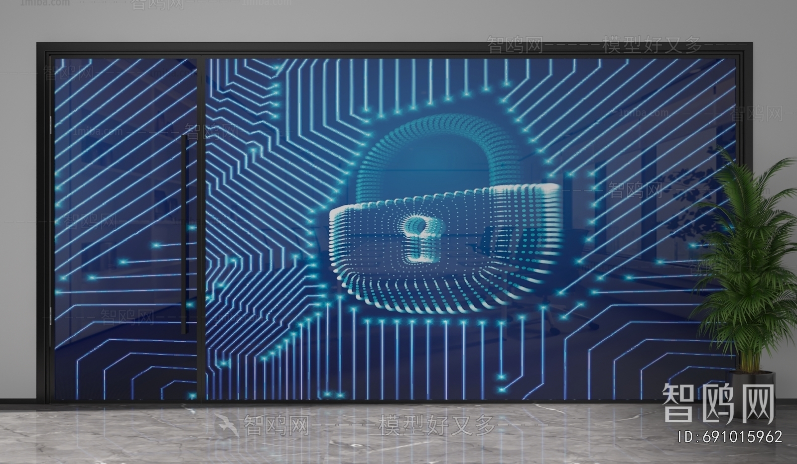 Modern Glass Screen Partition