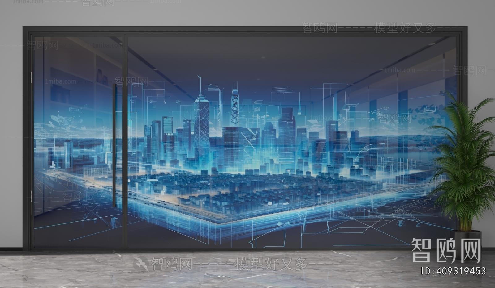 Modern Glass Screen Partition