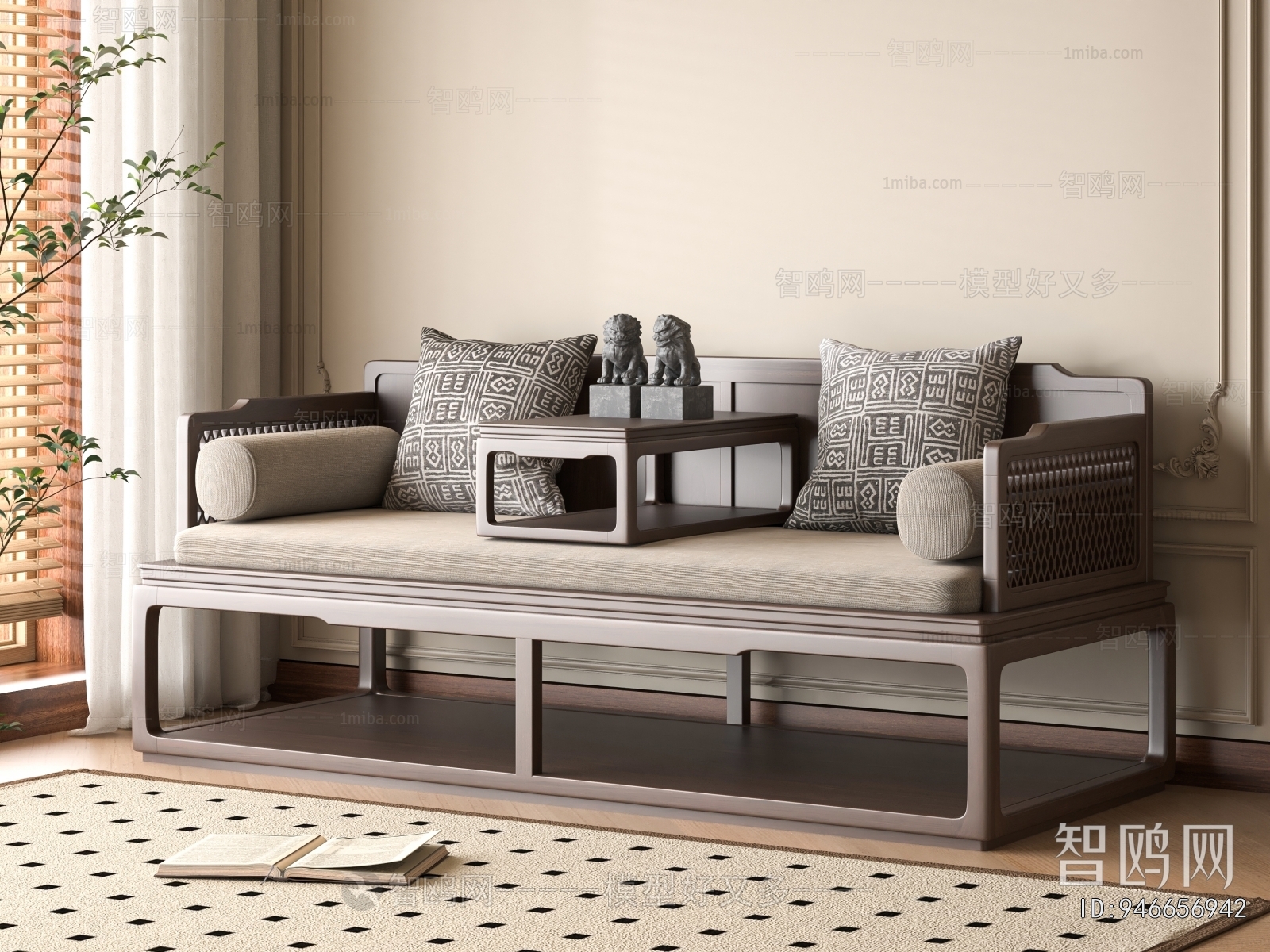 New Chinese Style Arhat Bed