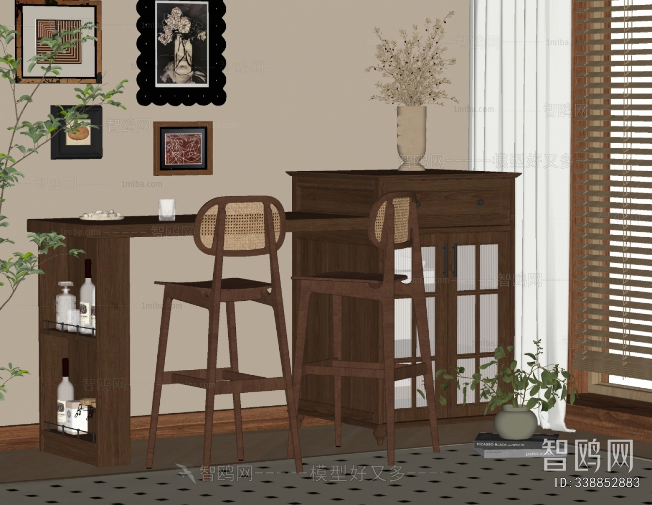 French Style Counter Bar