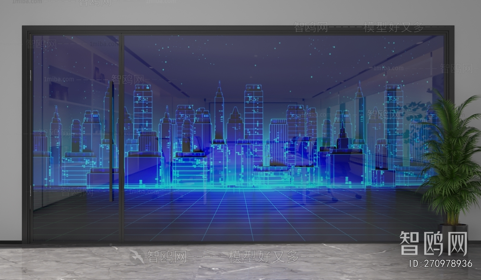 Modern Glass Screen Partition