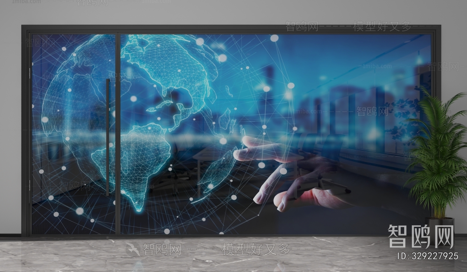 Modern Glass Screen Partition