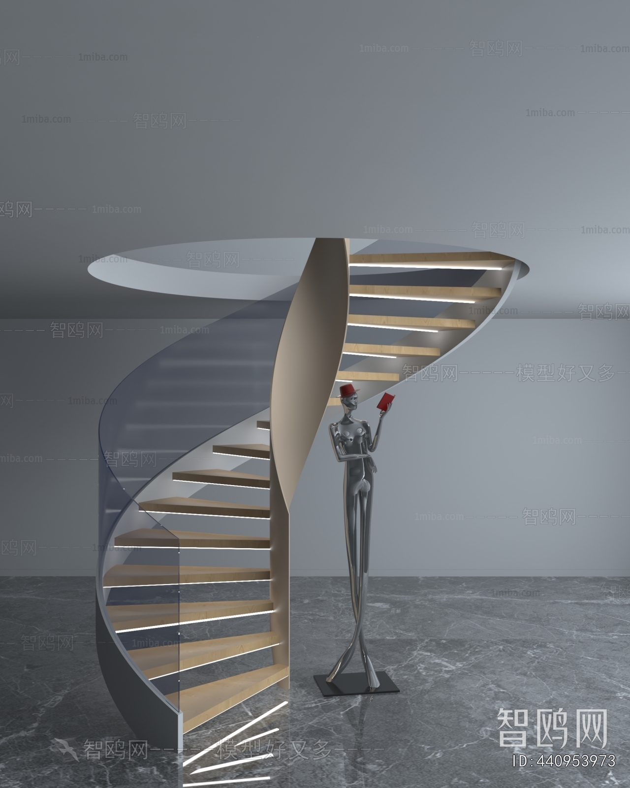 Modern Rotating Staircase